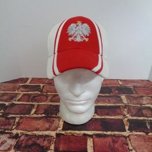 Polish Polska Red White Cap Hat Mens One Size